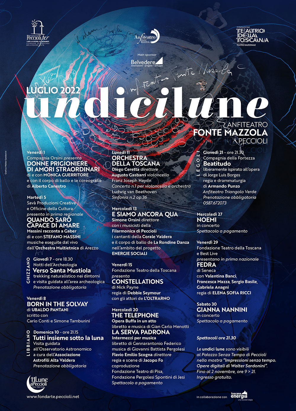 Fondazione Peccioliper 11 Lune biglietti per spettacoli ed eventi a Peccioli